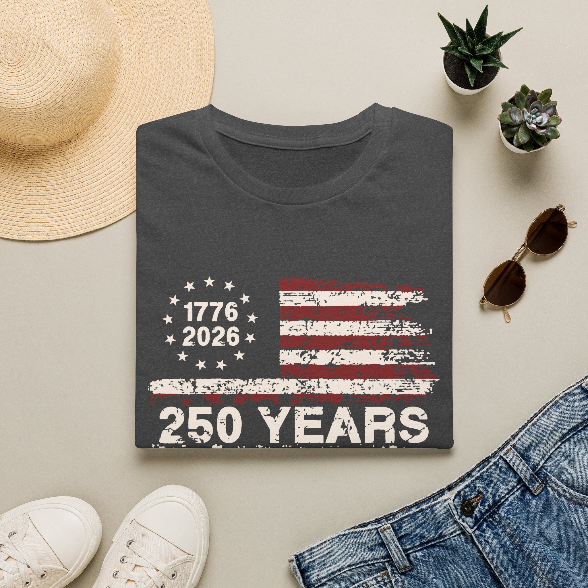 Distressed American Flag T-Shirt — Vintage Patriotic Tee