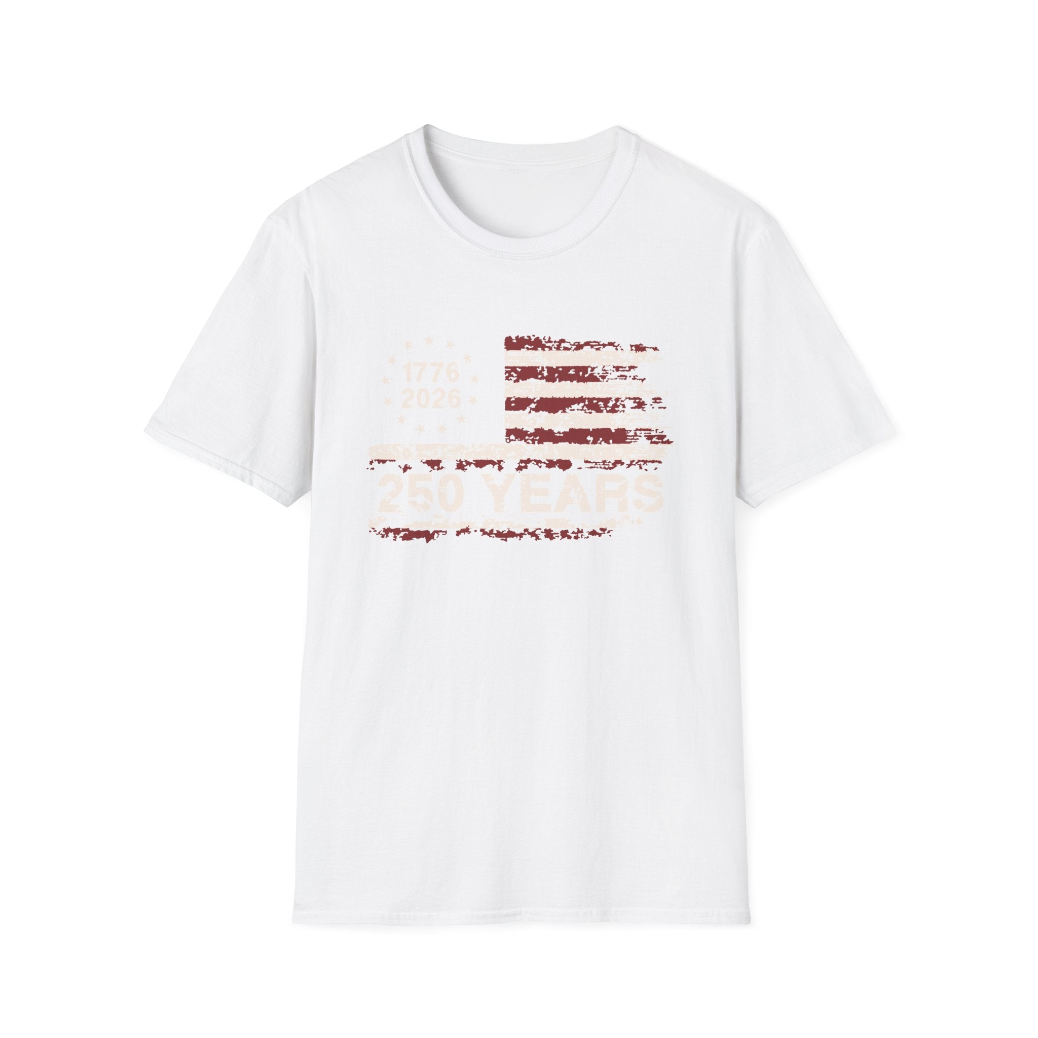 Distressed American Flag T-Shirt — Vintage USA Patriotic Tee
