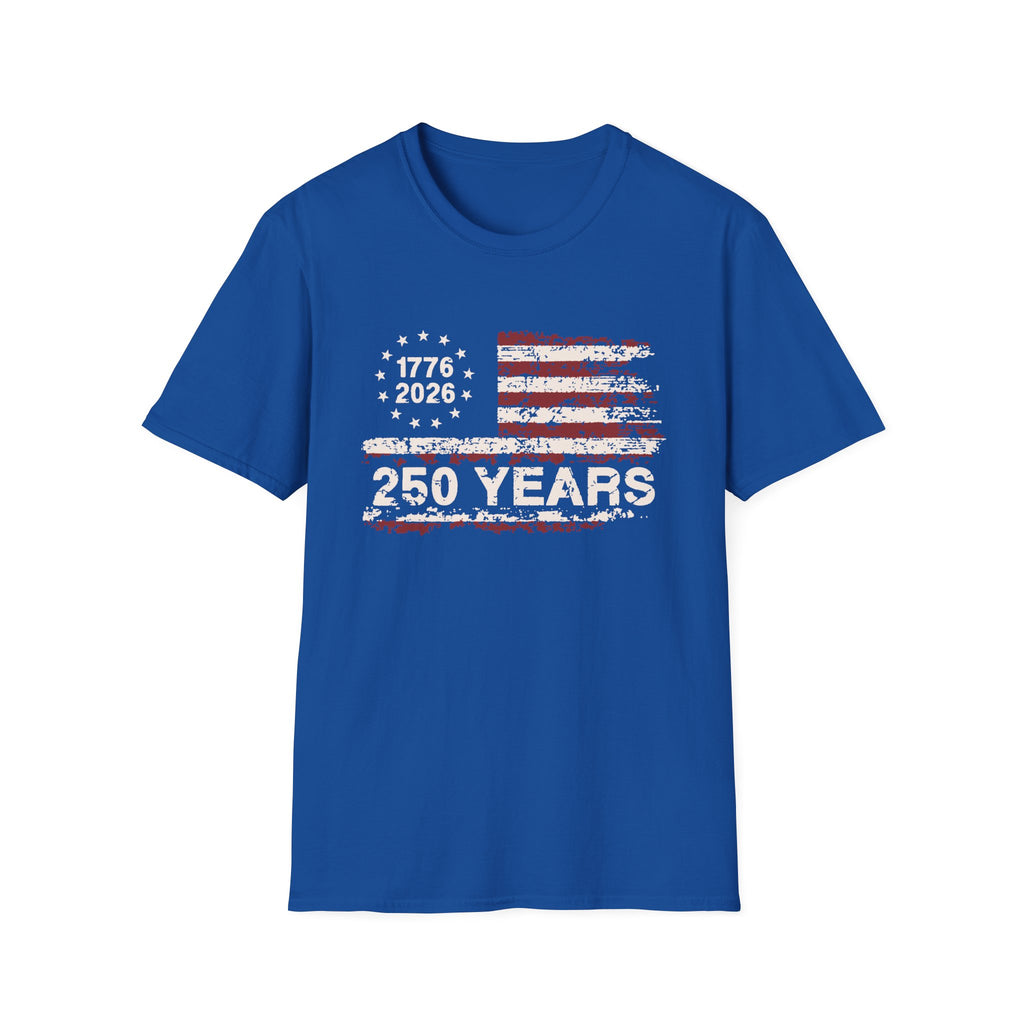 Distressed American Flag T-Shirt — Vintage USA Patriotic Tee