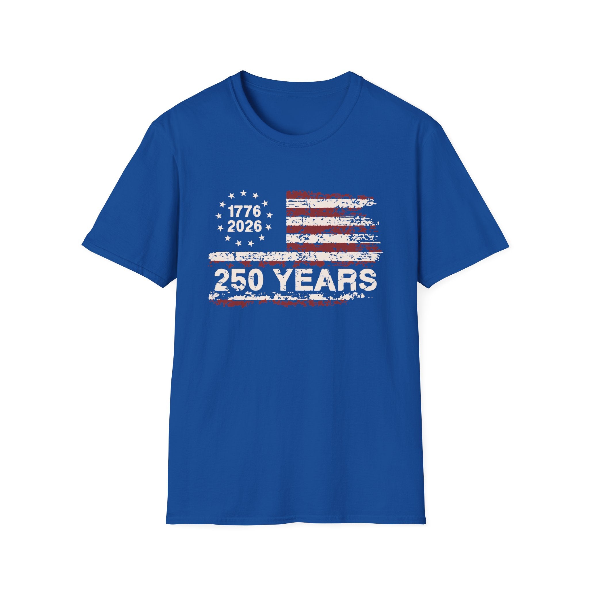 Distressed American Flag T-Shirt — Vintage USA Patriotic Tee