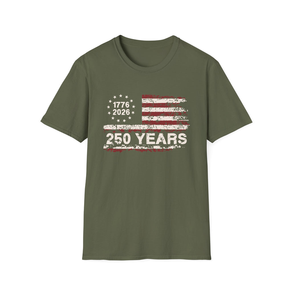 Distressed American Flag T-Shirt — Vintage USA Patriotic Tee