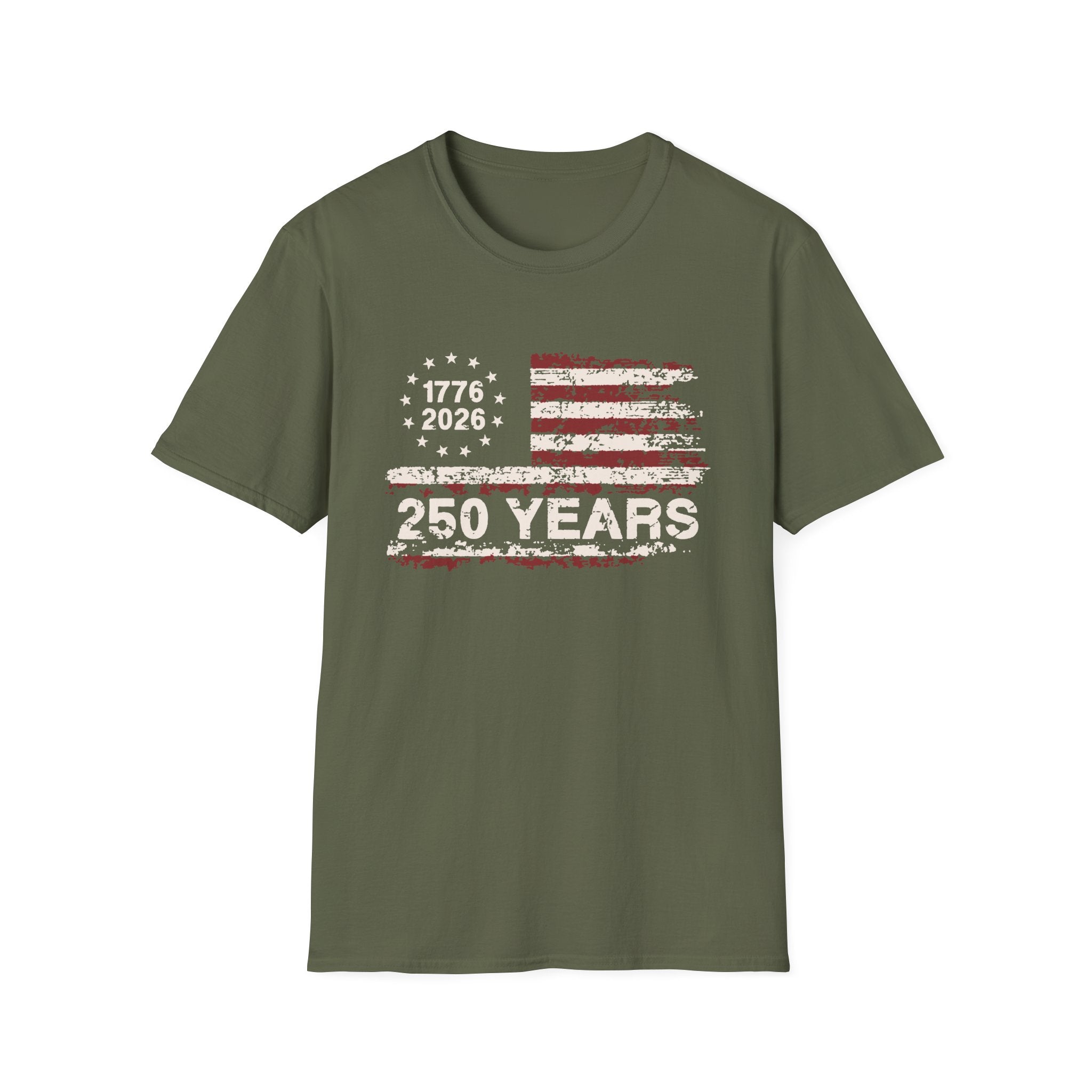 Distressed American Flag T-Shirt — Vintage USA Patriotic Tee