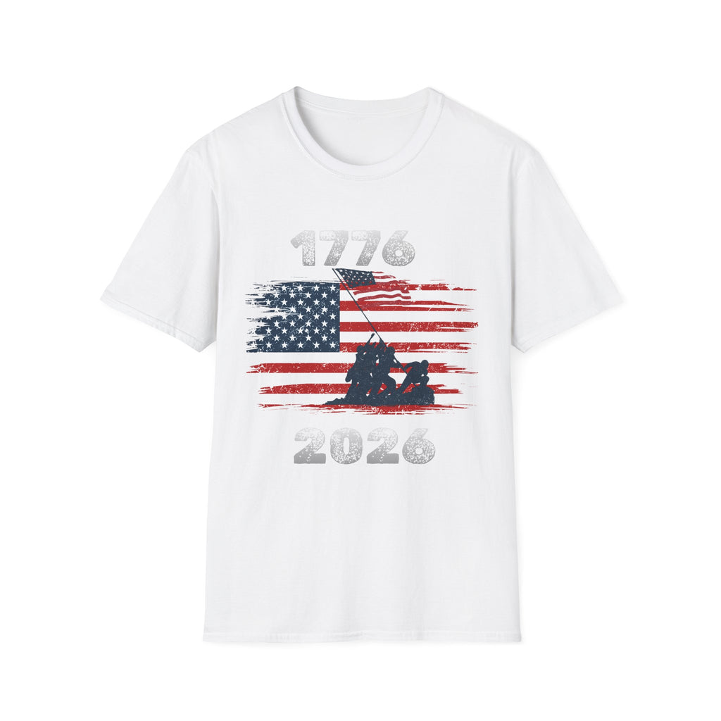 1776 American Flag T-Shirt — Vintage Patriotic July 4th Tee