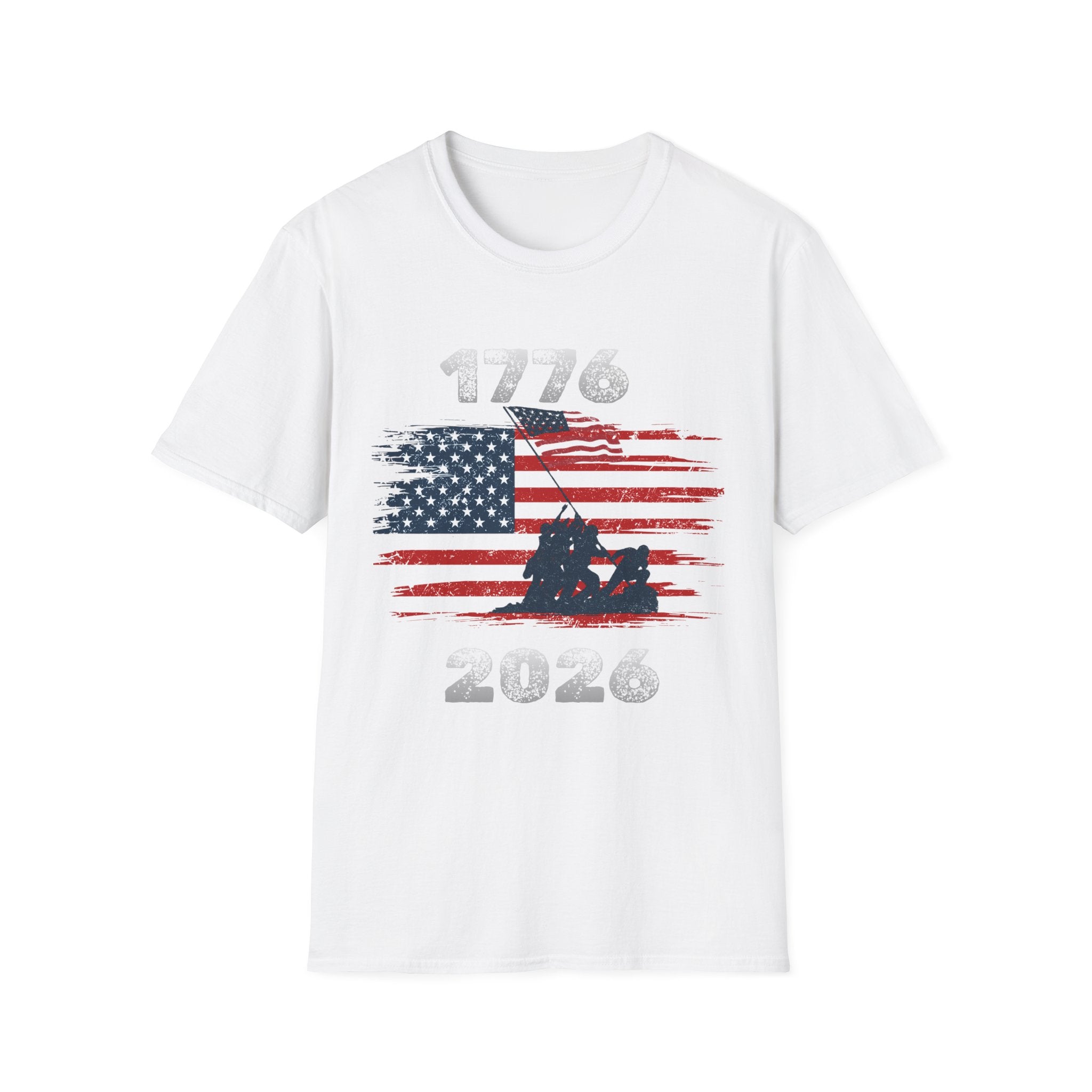 1776 American Flag T-Shirt — Vintage Patriotic July 4th Tee