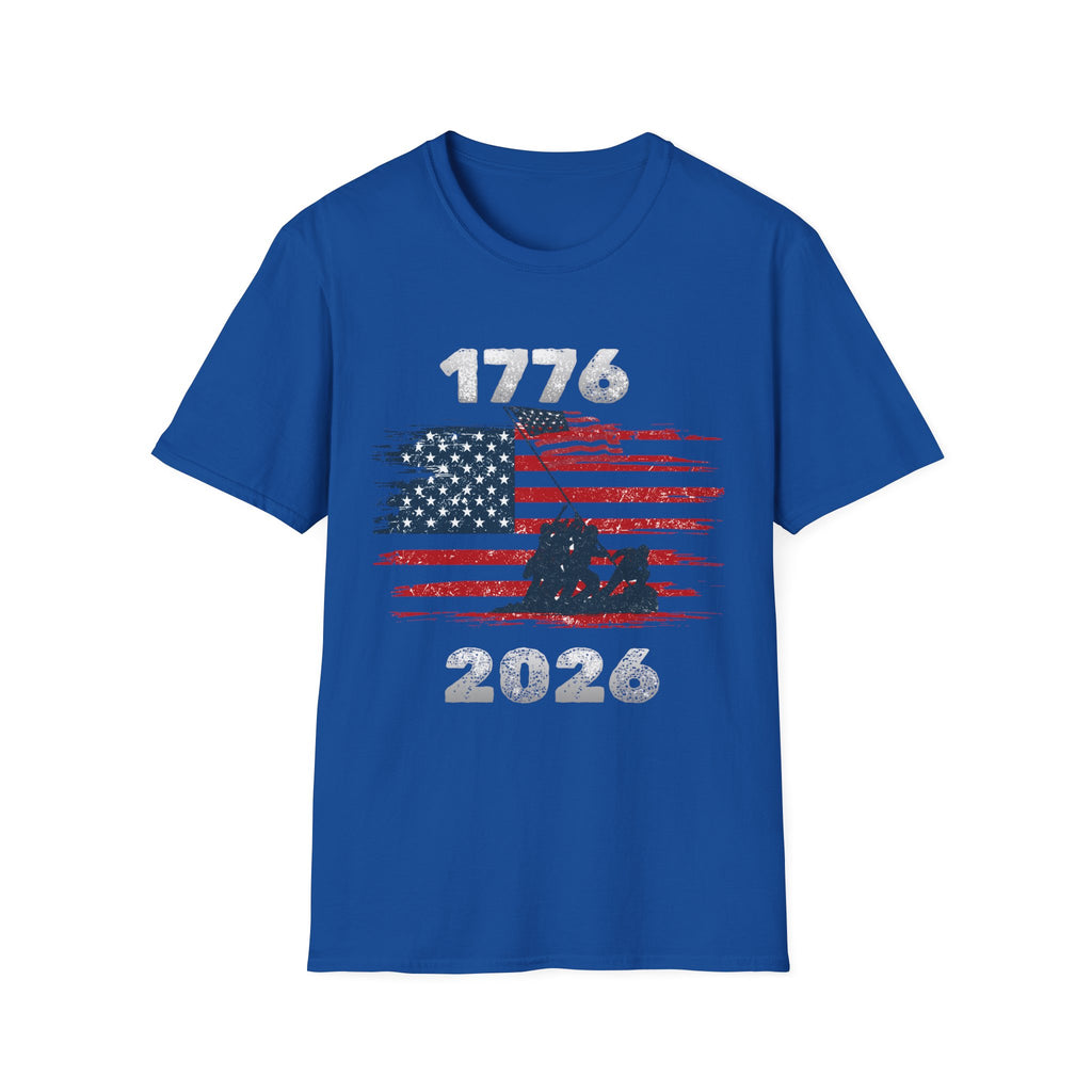 1776 American Flag T-Shirt — Vintage Patriotic July 4th Tee