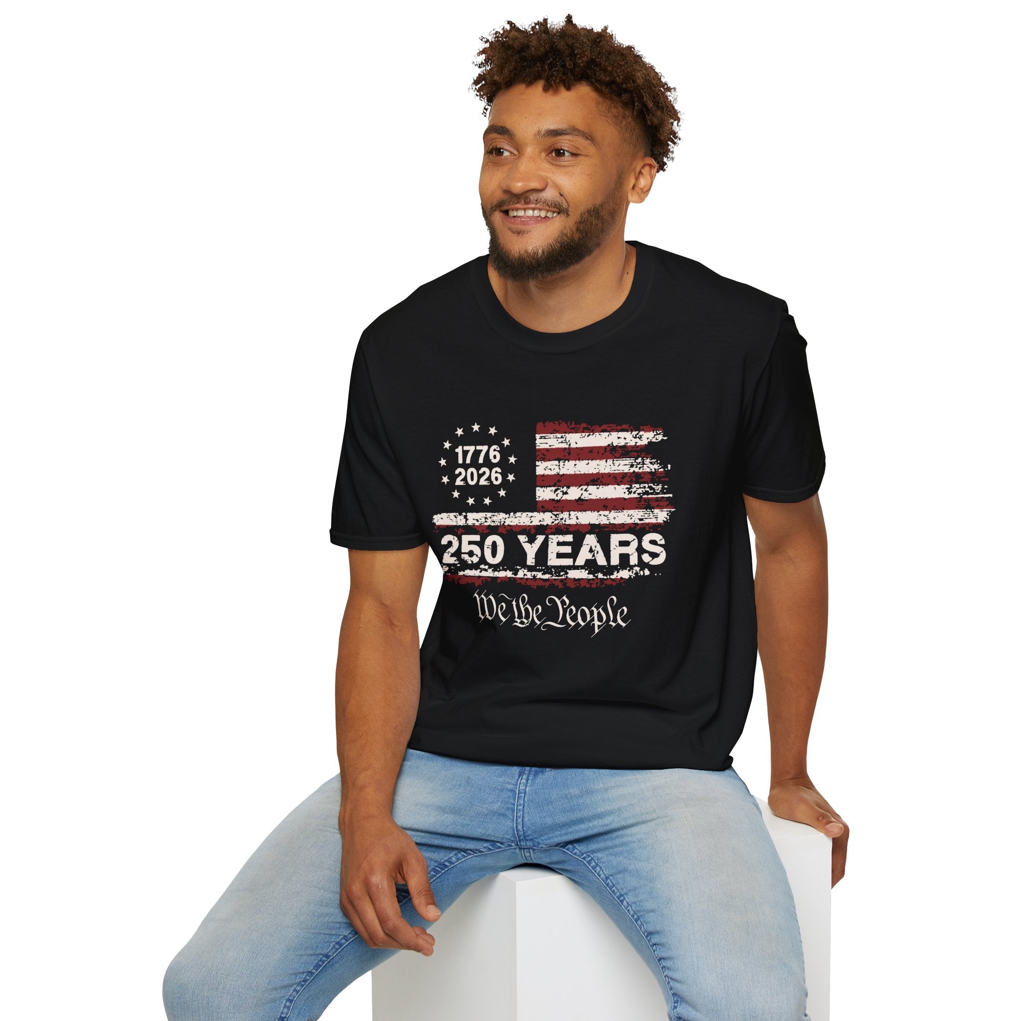 Distressed American Flag T-Shirt — Vintage Patriotic Tee