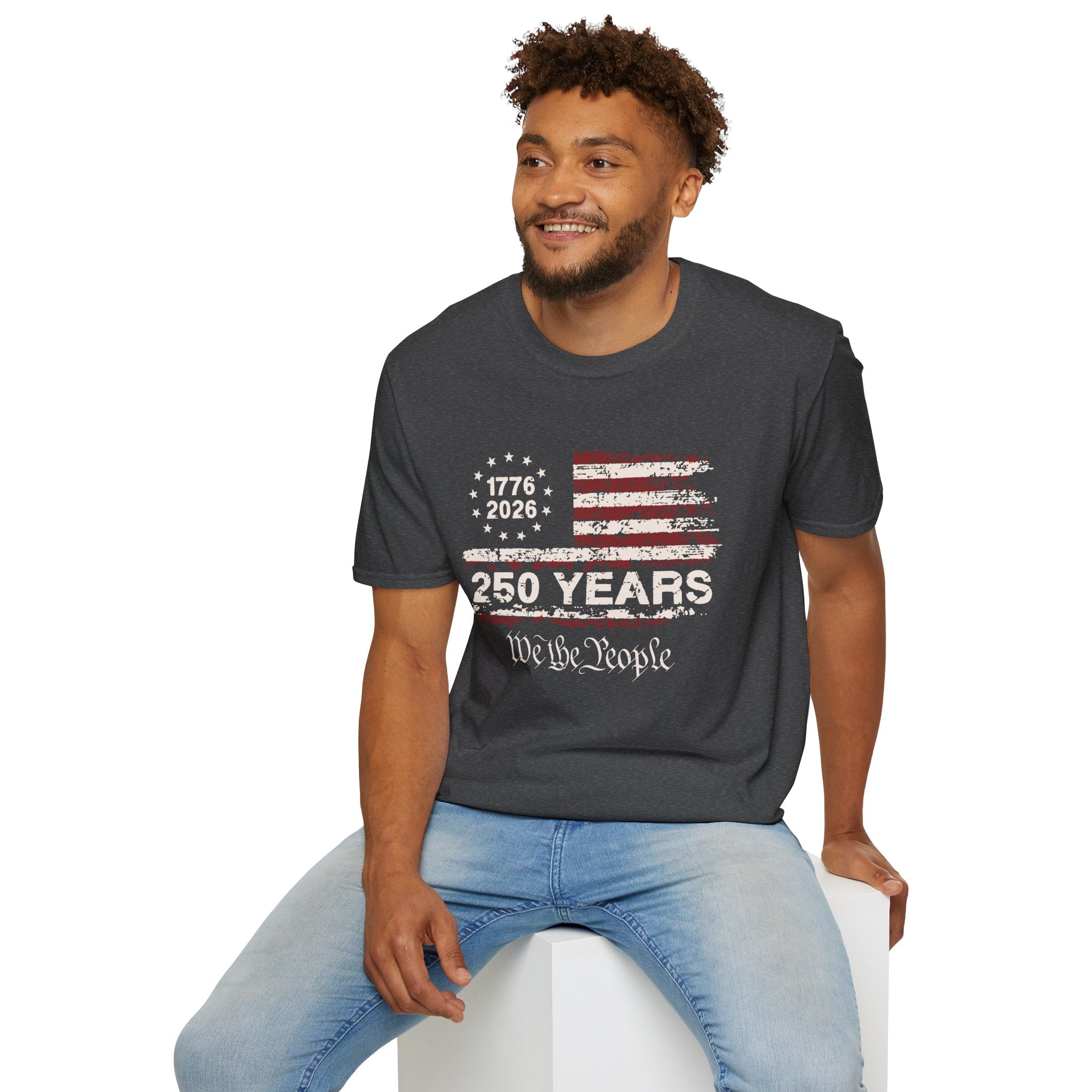 Distressed American Flag T-Shirt — Vintage Patriotic Tee