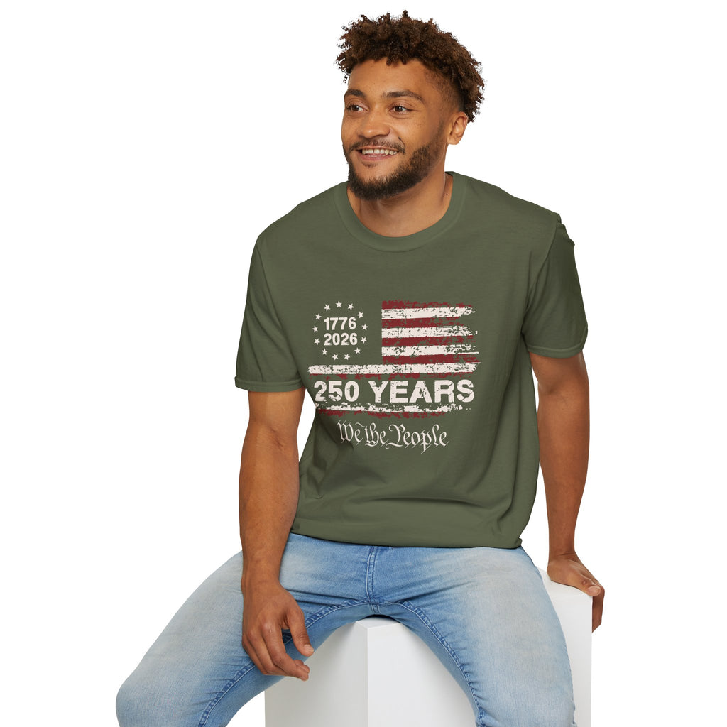 Distressed American Flag T-Shirt — Vintage Patriotic Tee