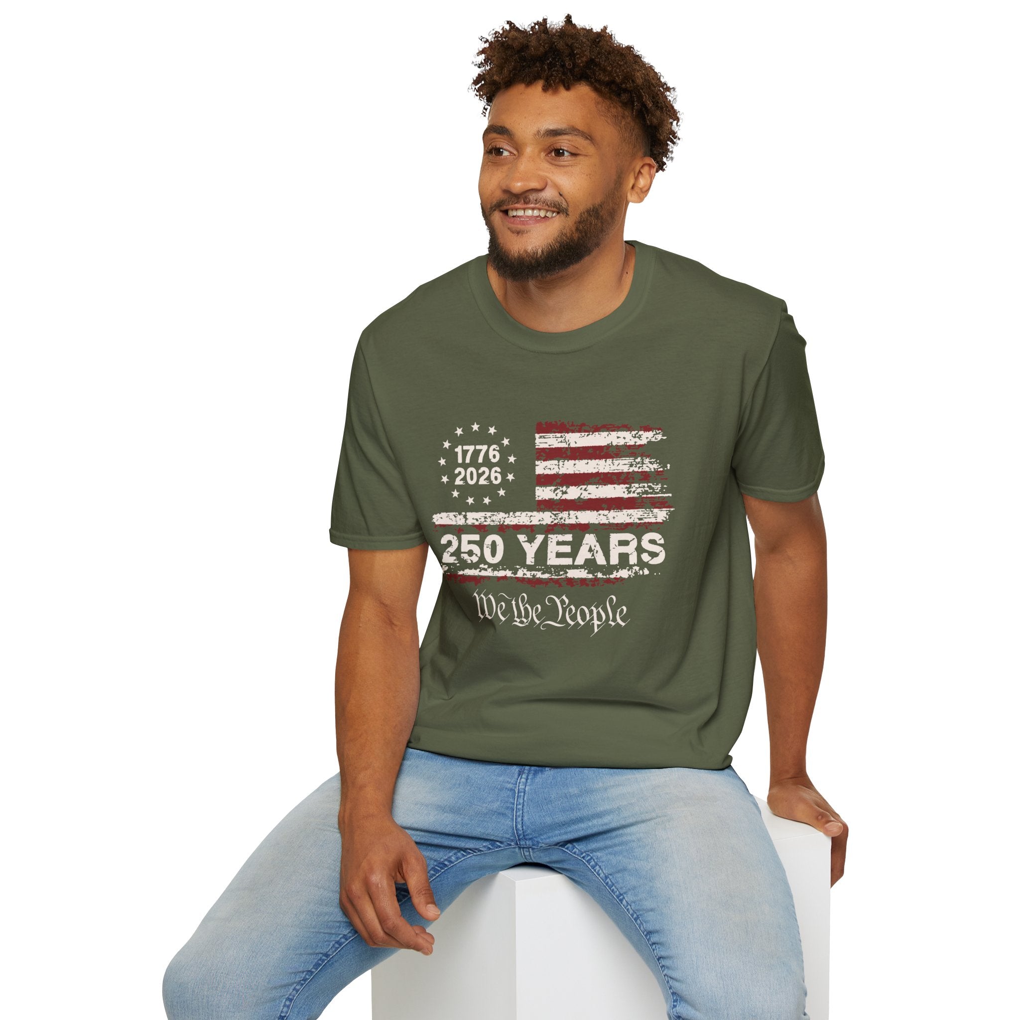 Distressed American Flag T-Shirt — Vintage Patriotic Tee
